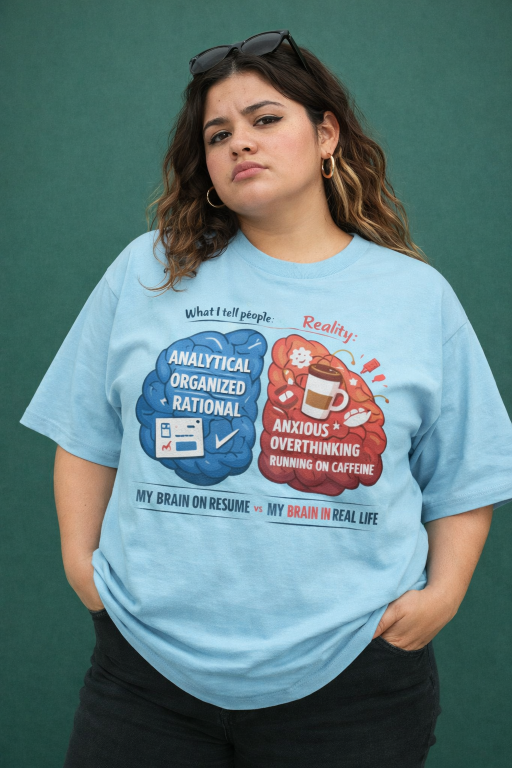 Brain Split - Unisex Oversized Classic T-Shirt