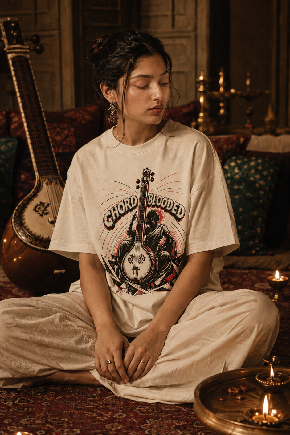 Chord Blooded - Unisex Oversized Classic T-Shirt