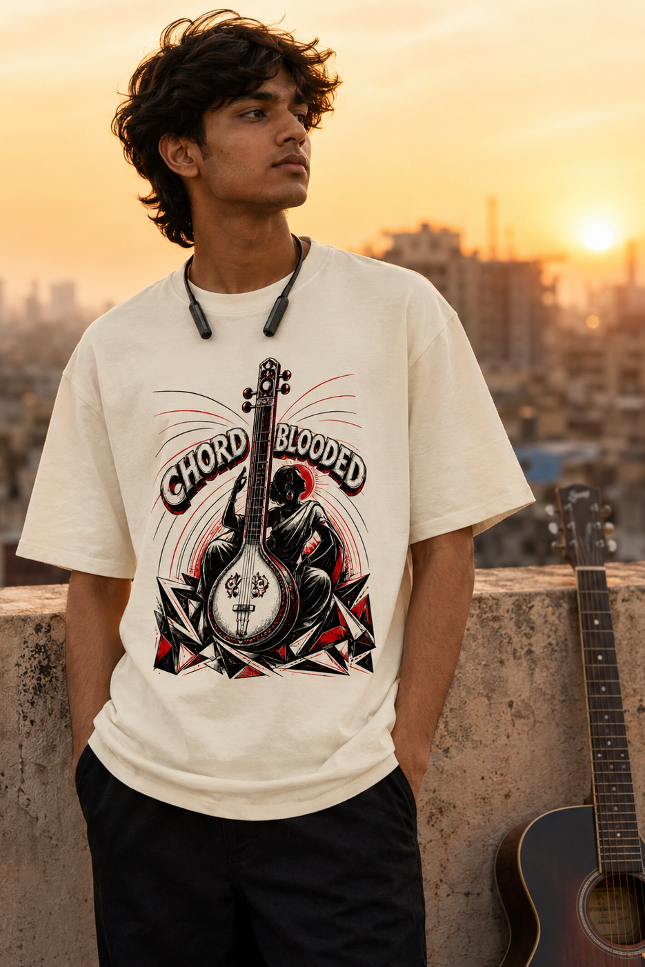 Chord Blooded - Unisex Oversized Classic T-Shirt